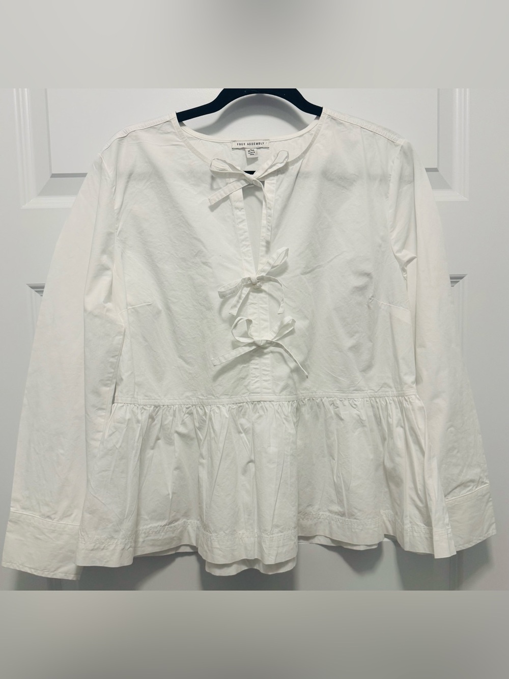FREE ASSEMBLY  Peplum Blouse